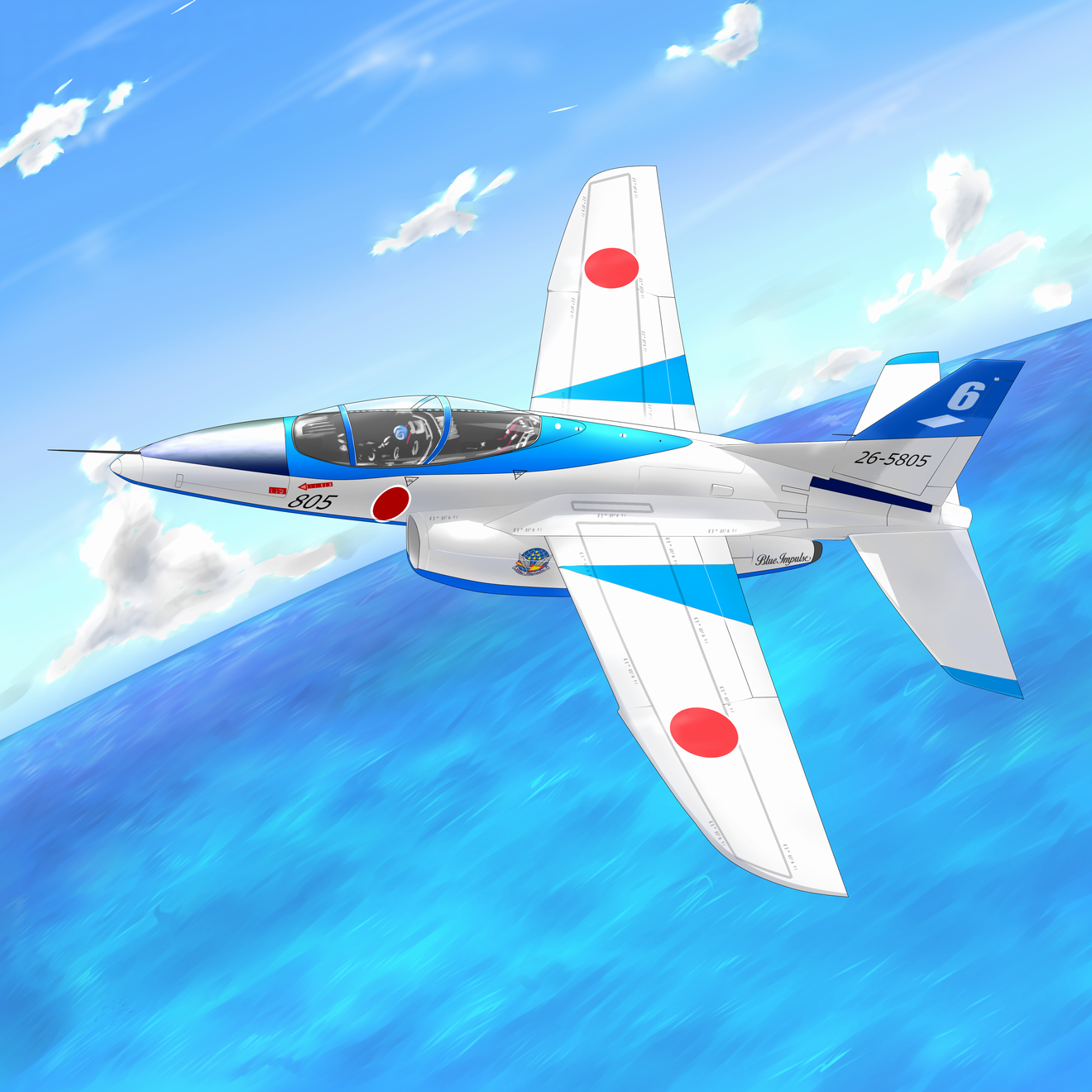 20130626]航空自衛隊 ブルーインパルス 絵置き場